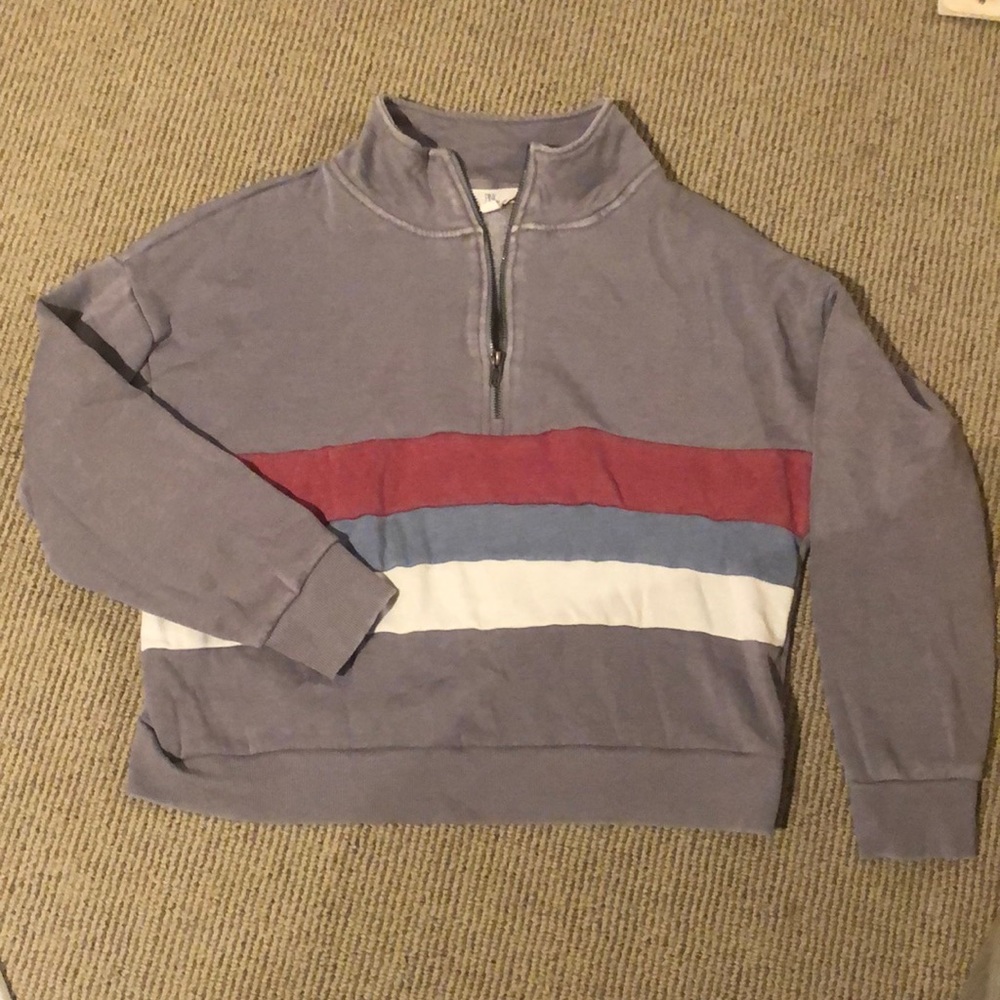 Pink Rose quarter zip Size L